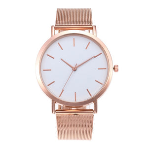 Simple Romantic Rose Gold Watch Women's Wrist Watch